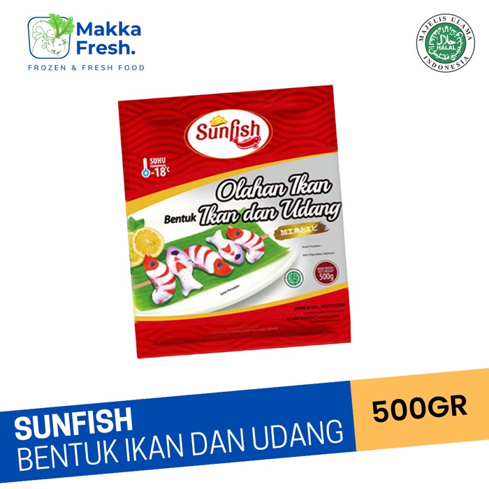

sunfish bentuk ikan dan udang 500gr