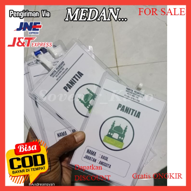 

cetak Name tag panitia COD Medan