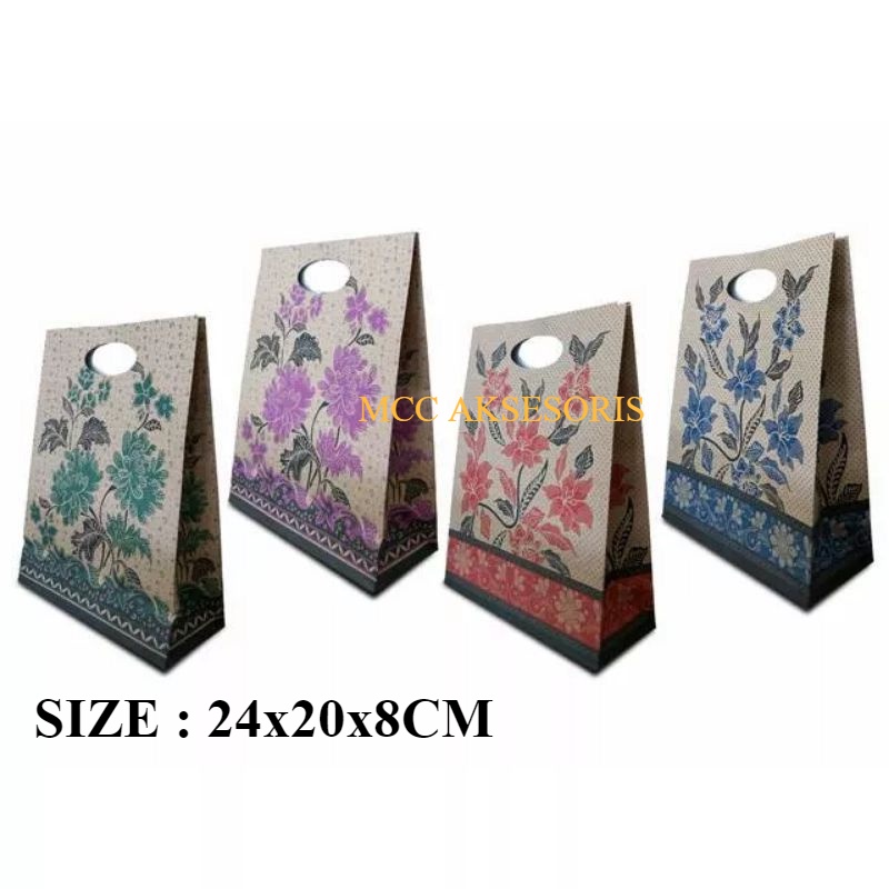 

bag paper kraft tas kado tas kertas motif bunga paper craft kiky A small bag paper bag goodie bag