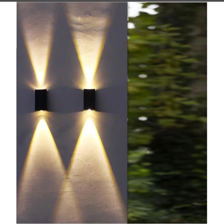 lampu tempel, paralon/ PVC, dekorasi tembok minimalis  outdor/indor