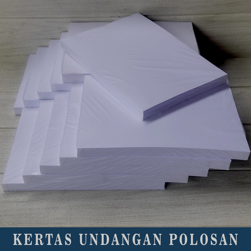Kode Toko: S13 - TIK 200 GSM UKURAN A4 (21 X 29,7 CM) - KERTAS UNDANGAN KOSONGAN / POLOSAN TANPA DES