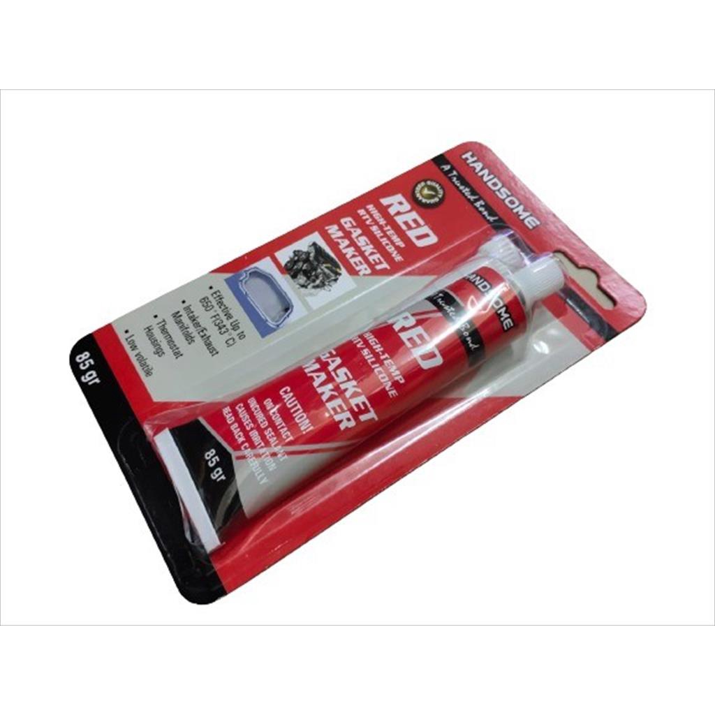 

LEM RED SILICONE 85 GRAM RED SEALANT TUBE LEM GASKET RED TAHAN PANAS SUJ