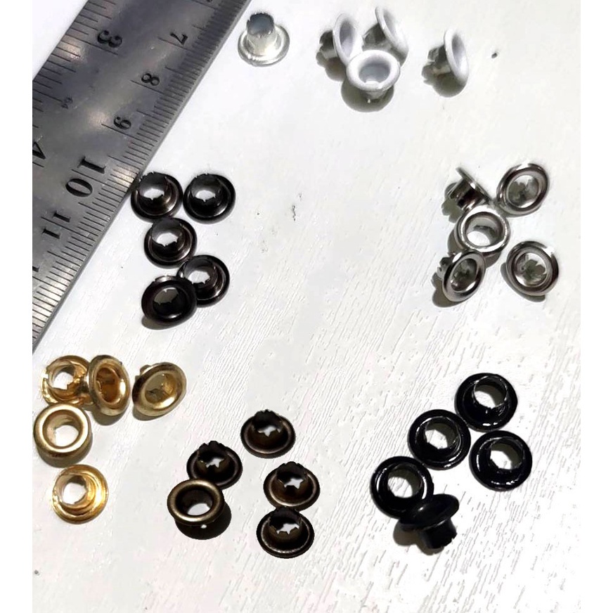 

Mata ayam / eyelet / mata itik 5 mm tanpa ring - 50 pcs