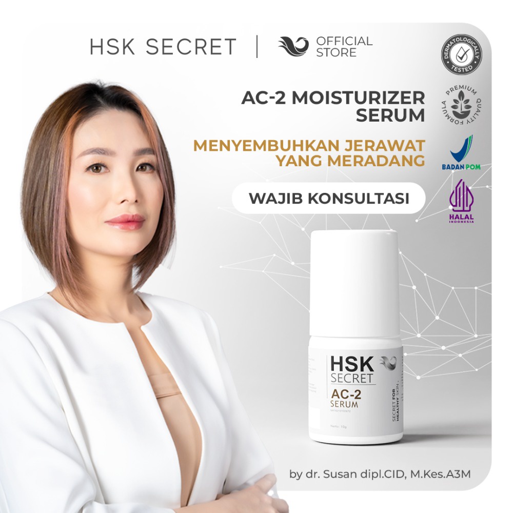 HSK Secret AC-2 Serum | Atasi Jerawat & Menyamarkan Bekas Jerawat