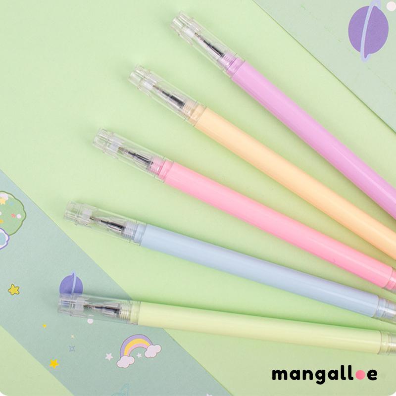 

Warna Makaroni Keselamatan Pena Netral Penggunaan Ganda Pena Pemotong Kertas Kepala Ganda -MG