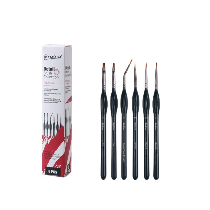 

[SL-0927] Giorgione detail brush/kuas lukis set 6 (G-MX06)