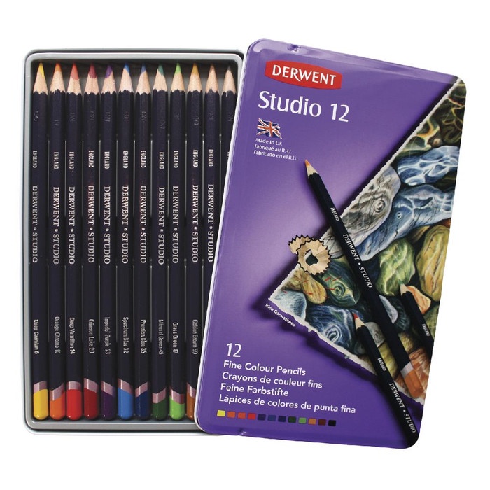 

Pensil Warna Derwent Studio 12 warna