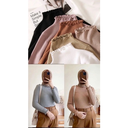 CURLY INNER KNIT / INNER RAJUT / INNER KNIT / MANSET RAJUT