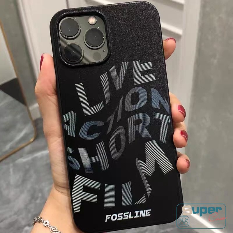 Keren Alfabet Inggris Halus Casing Ponsel Kompatibel Untuk IPhone Xr7 8 Plus13 11 Pro Max14 12 Pro Max X XS Max SE 2020 Kreatif Glossy Lembut TPU Shockproof Black Cover