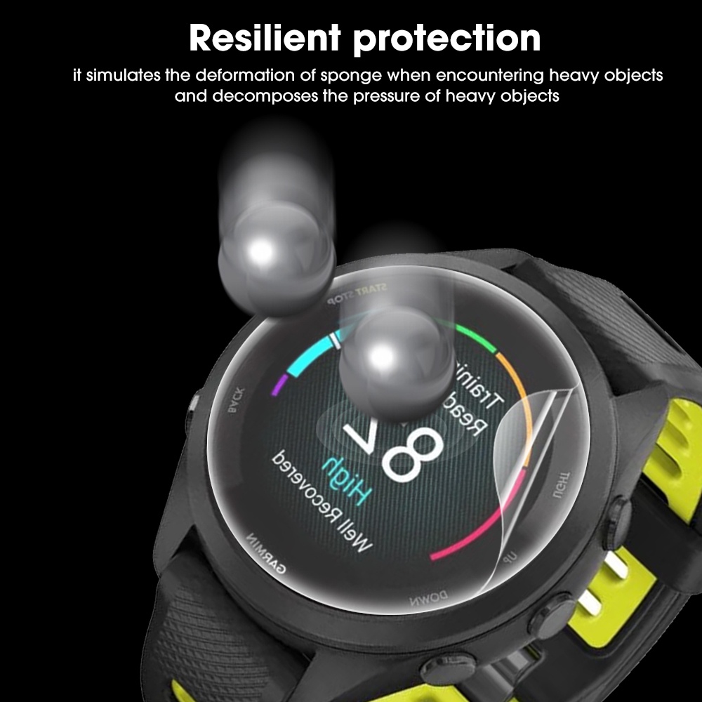 [Harga Grosir] 1PC Hydrogel Film Untuk Garmin Forerunner 965 265 265s 12D Soft TPU Gel Watch Film Full Coverage Pelindung Layar Anti Gores Anti-Fingerprint Film