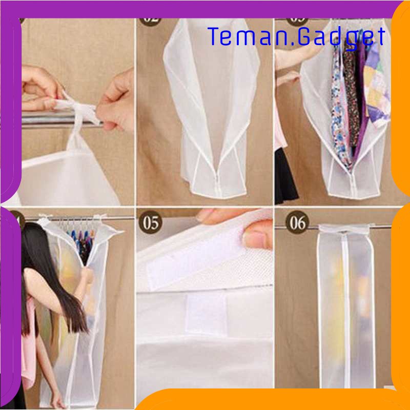 TG - KTK YIXIN PEVA Cover Pakaian Anti Debu Cloth Organizer 60x50x110cm - PE1