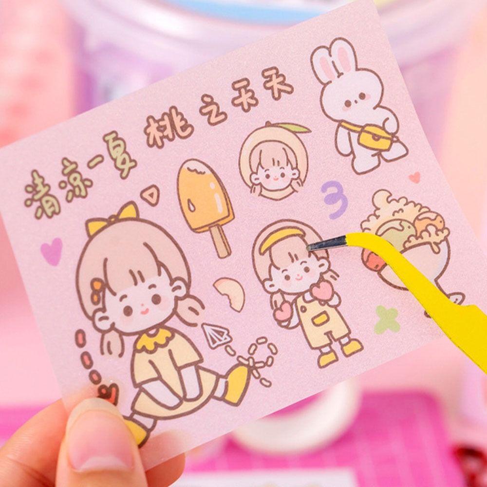 Mxbeauty Goo Card Sticker Tool Set Kawaii Mainan Anak Perempuan Anak Guka Chuck Set Album Stander Bingkai Foto Tangan Akun Alat Set