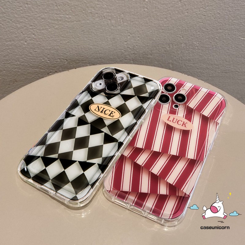 Untuk Realme C55 C30 C53 7i 9i C30s C12 6i 5c25 C35 C15 5i 5s C21Y C11 C33 C20 C3 C1 C17 C25s C25Y C20A Kreatif Seni Garis Berlian Pola Tidak Teratur Airbag Pasangan Soft Case Cover