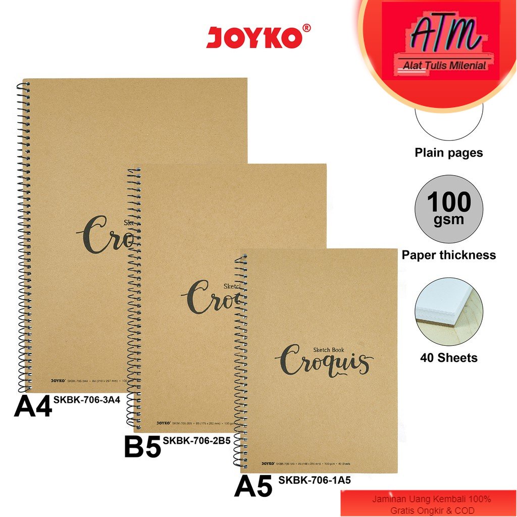 

Buku Sketsa Gambar Sketch Book Joyko SKBK-706