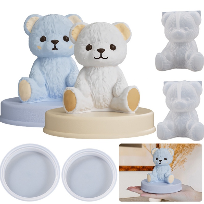 Sa Cetakan Cantik Silicone Mold Teddy Cute Bear Resin Casting Mold Alat Pembuat Pernikahan Rumah Buatan Sendiri