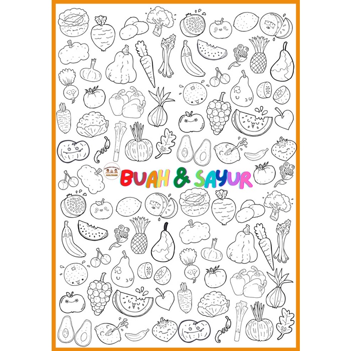 KERTAS MEWARNAI JUMBO Poster Mewarnai Raksasa Ukuran Besar Yukitadraw - LUAR ANGKASA, big