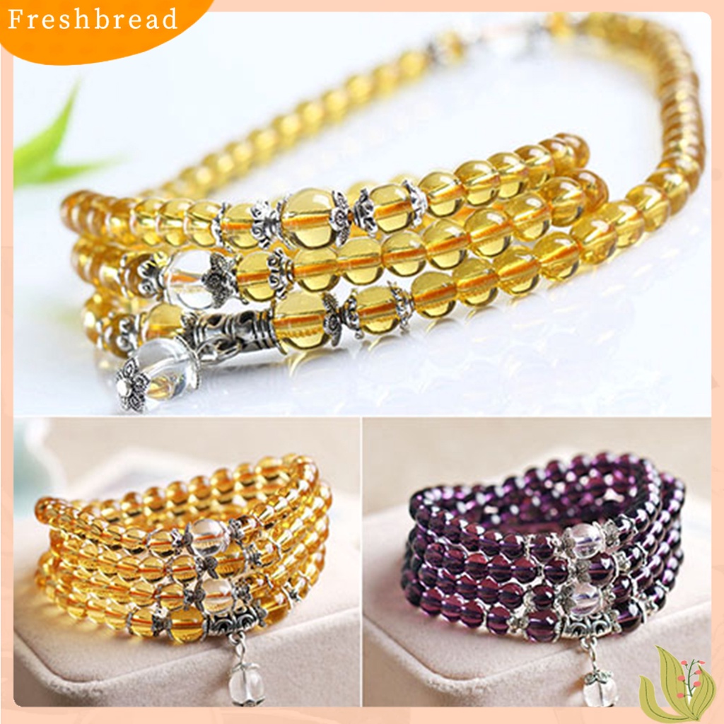 &lt; Freshbread &gt; Women Bracelet Stylish Clear Beads Gelang Rantai Wanita Kristal Imitasi Untuk Kehidupan Sehari-Hari