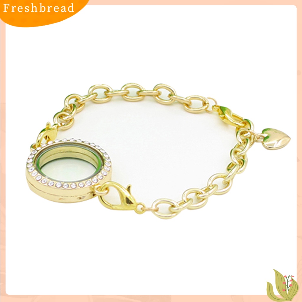 &lt; Freshbread &gt; 25mm ic Berlian Imitasi Hidup Memory Locket DIY Gelang Untuk Mengambang Charms