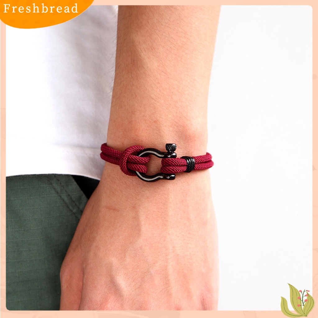 &lt; Freshbread &gt; Pria Gelang Double Layer Tali Kepang Tahan Air Geometris Hias Hadiah Ulang Tahun Dengan Paduan Gesper Laki-Laki Untuk Anakku Cinta Kamu Selamanya Manset Gelang Perhiasan Untuk Anak Laki-Laki