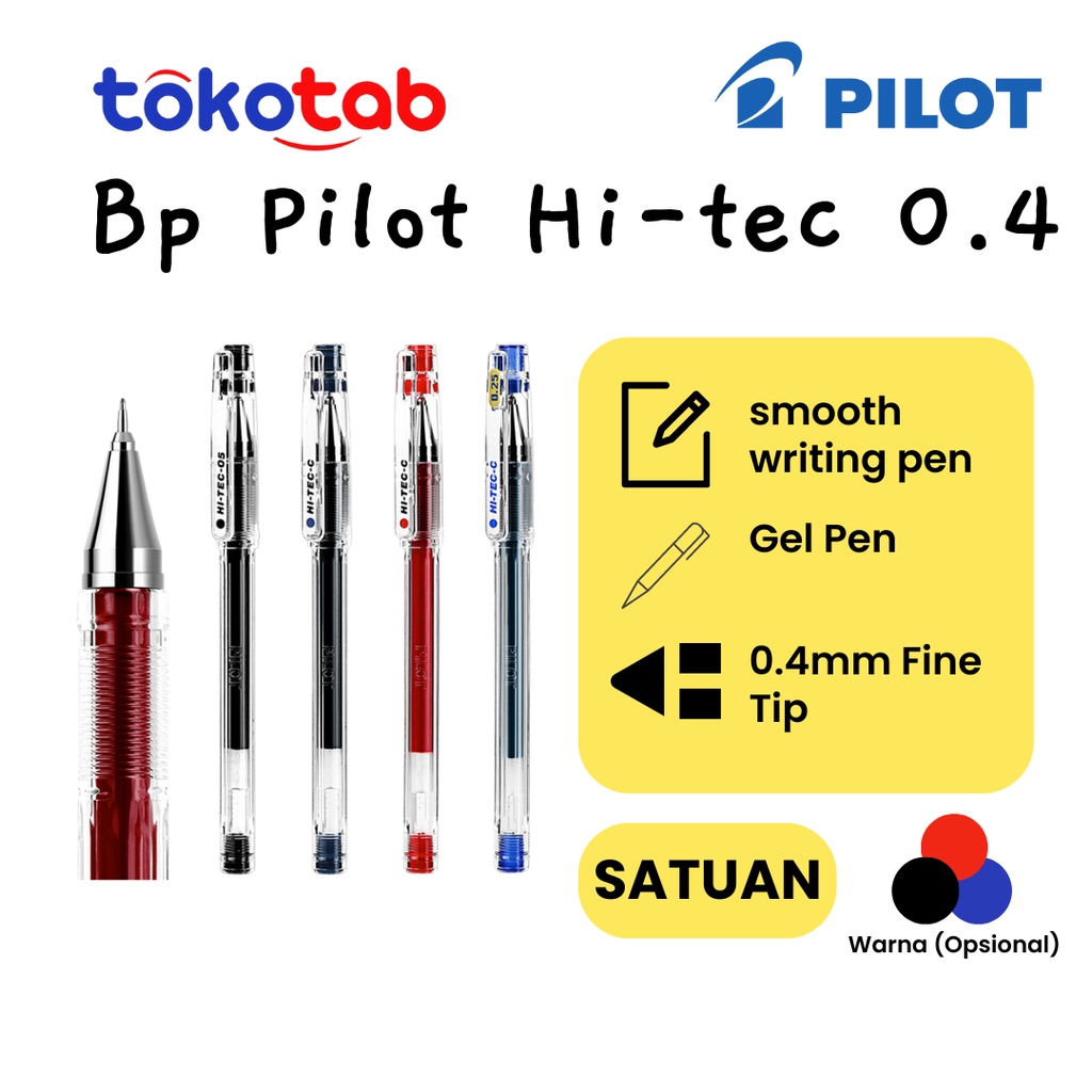 

Tokotab - Pulpen Pilot Hi-tec Bulpoin Pilot 0.4