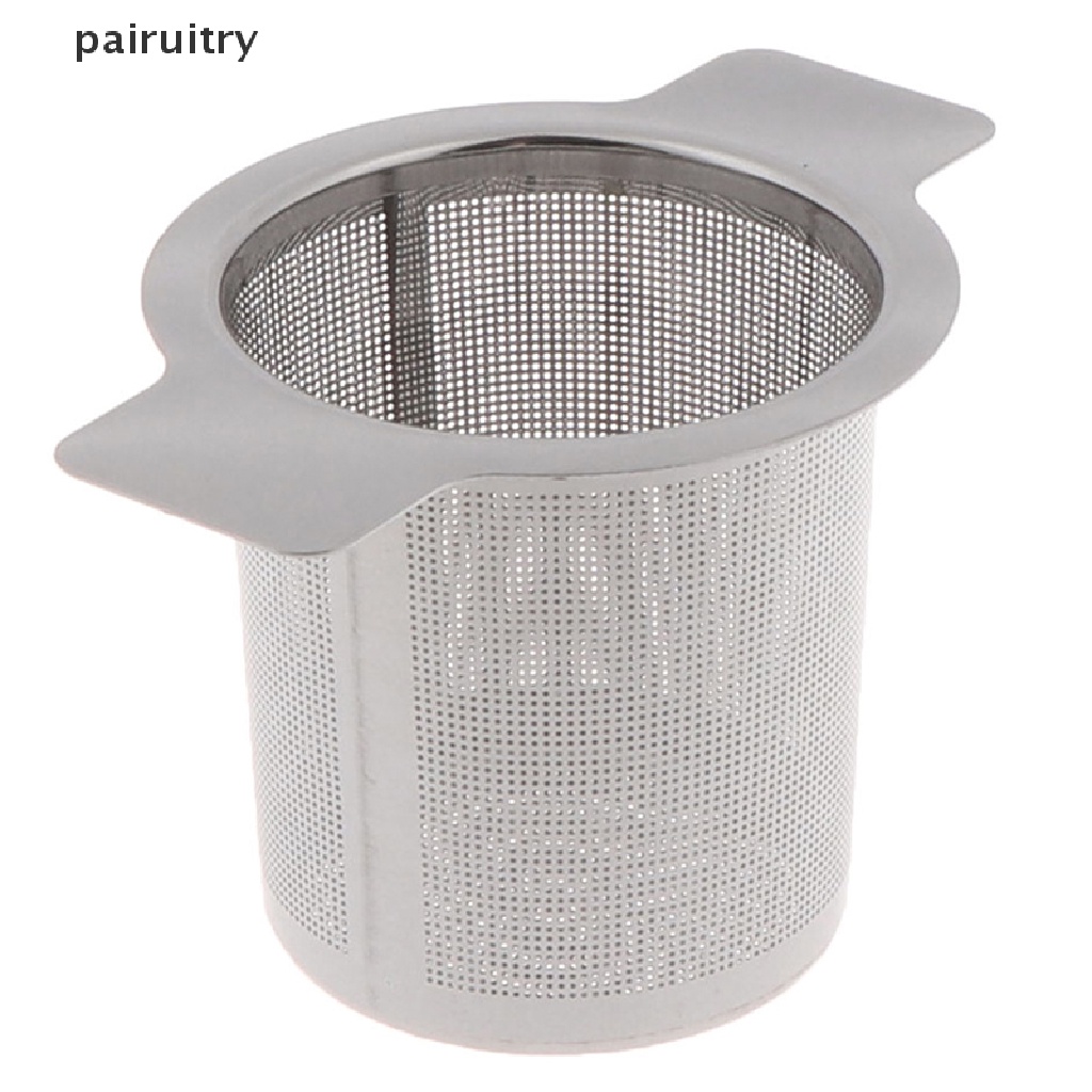 Prt Stainless Steel Mesh Tea Infuser Metal Cup Strainer Saringan Daun Longgar Tanpa Tutup  Prt