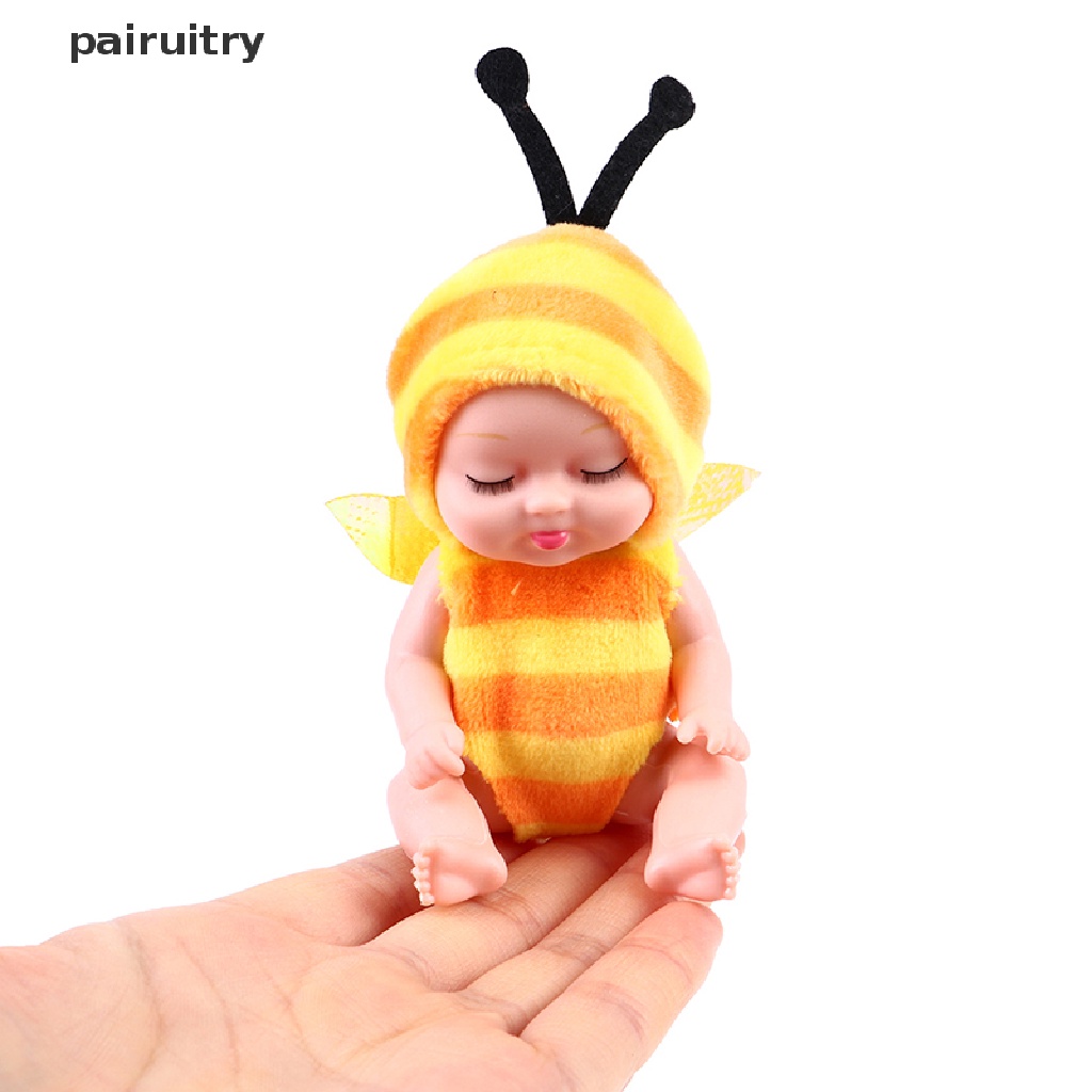 Prt 1pc Sleep Baby Doll Hewan Lucu Baby Doll Tinggi 3.5inch Untuk Mainan Anak PRT