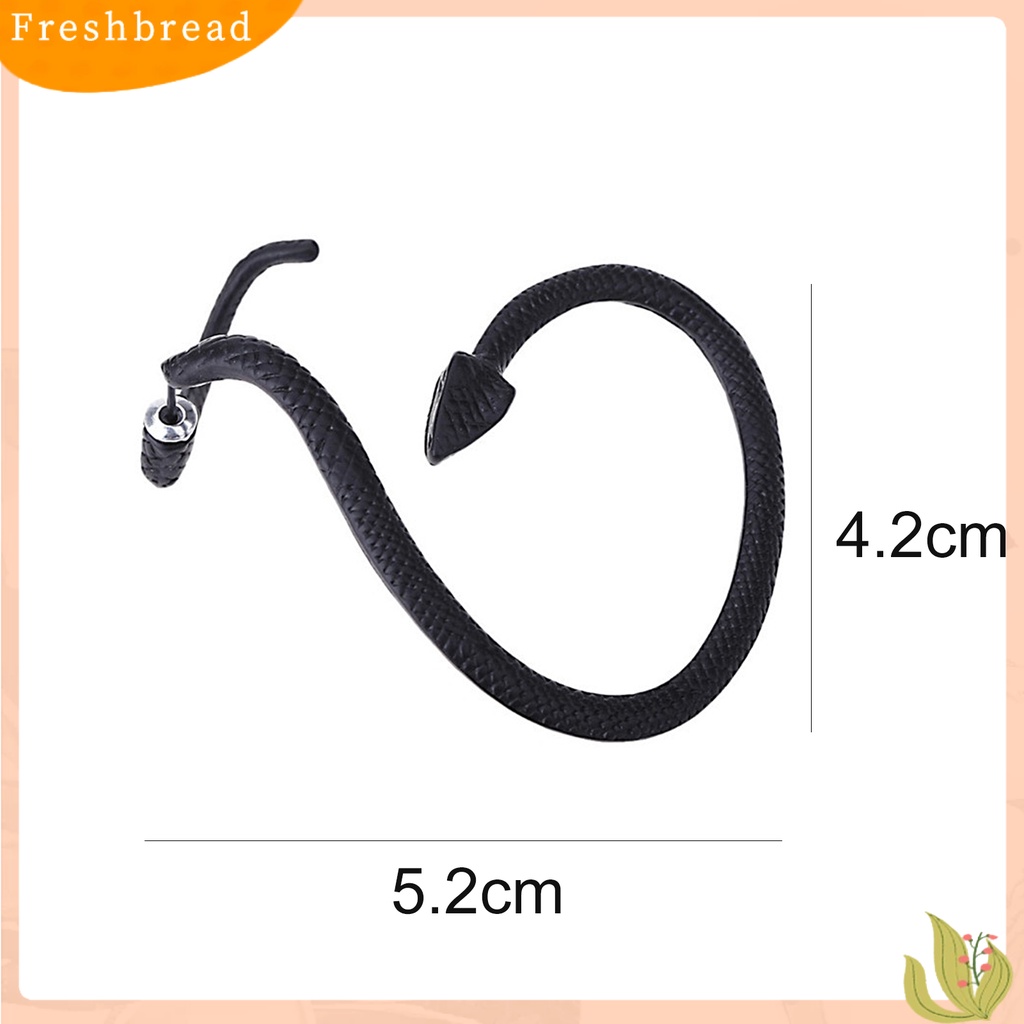 &lt; Freshbread &gt; 1Pc Mode Punk Manset Telinga Bentuk Ular Anting Perhiasan Aksesori