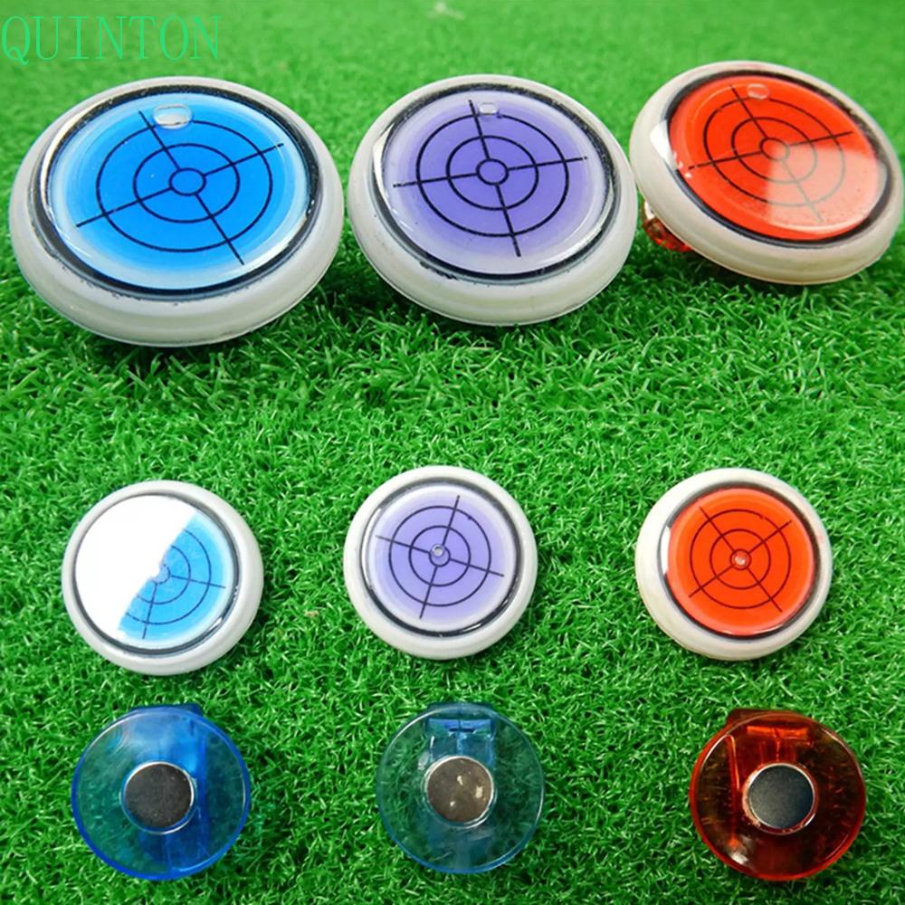 QUINTON Golf Accessories Golf Level Marker Colorful Golf Hat Clip Golf Level Hat Clip High quality Level Reading Useful Golf Cap Clip Ball Marker Golf Marker Accessories Slope Level/Multicolor