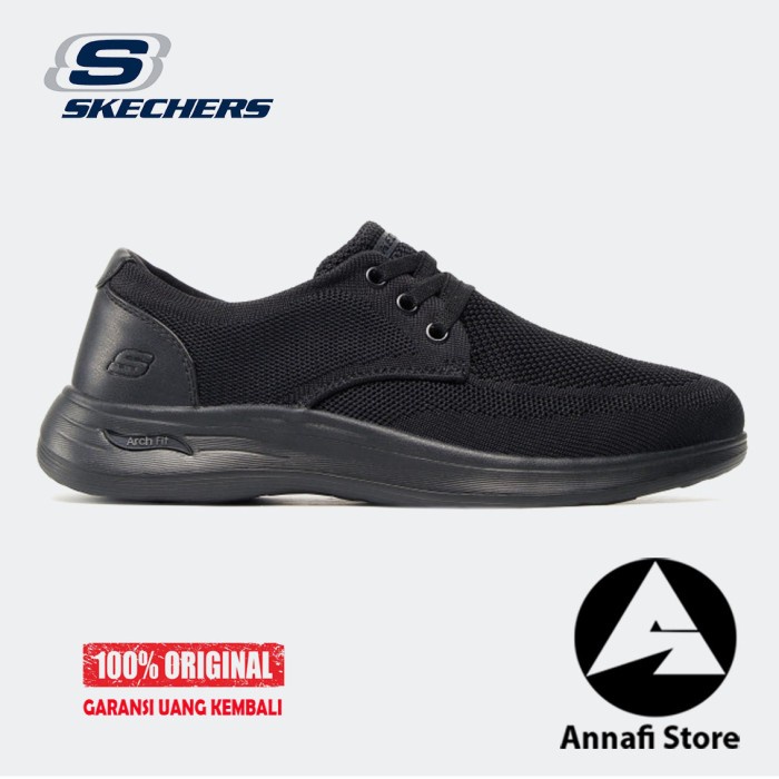 SEPATU SNEAKERS PRIA SKECHERS ARCH FIT DARLO WEEDON 204463/BBK - BLACK
