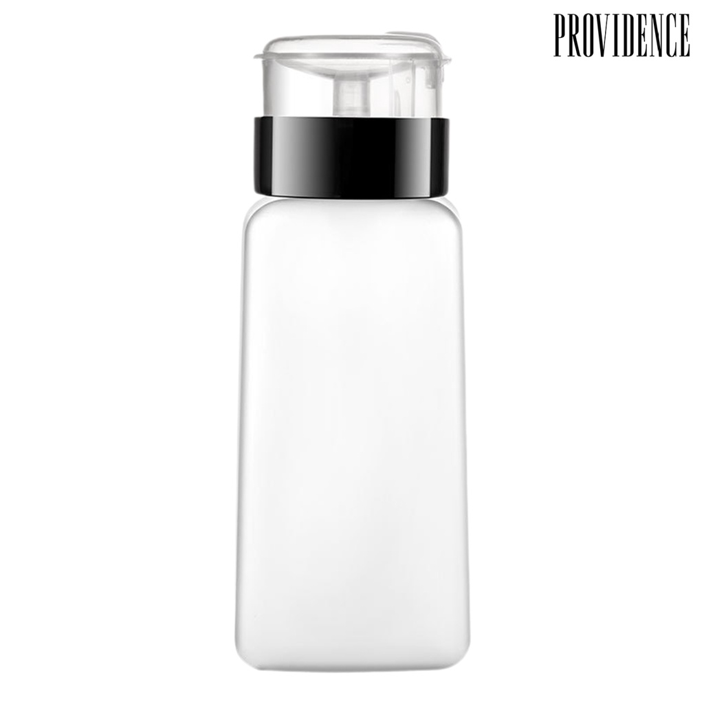 Providence150 /180/250ml Nail Press Bottle Hemat Tenaga Kerja Penyegelan Bagus Dengan Kunci Anti Bocor Penghilang Kutek Bening Botol Kosong Perlengkapan Salon Kuku