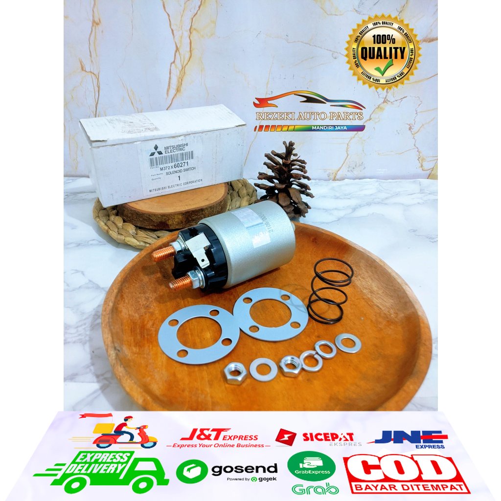 SWITCH DINAMO STATER SELENOID SWIT T120SS KARBU / L300 BENSIN / KUDA / L200 ORIGINAL ASLI ORI MITSUB