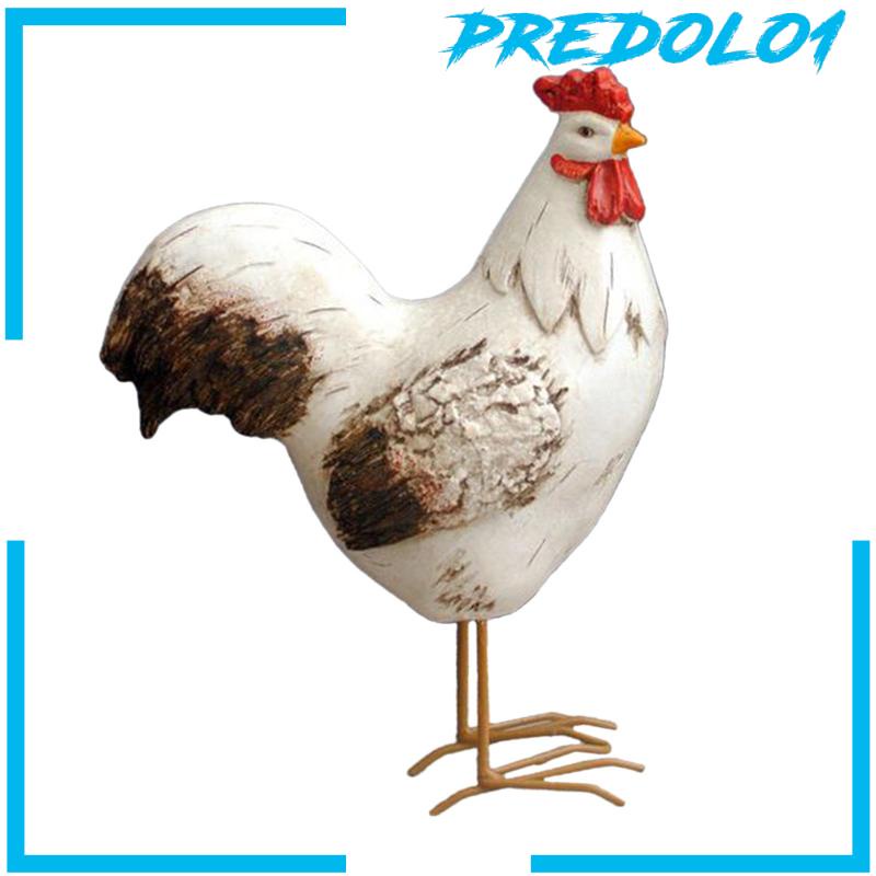 [Predolo1] Miniatur Patung Outdoor Ayam Hewan Halaman Seni Rumput Ornamen Untuk Pesta