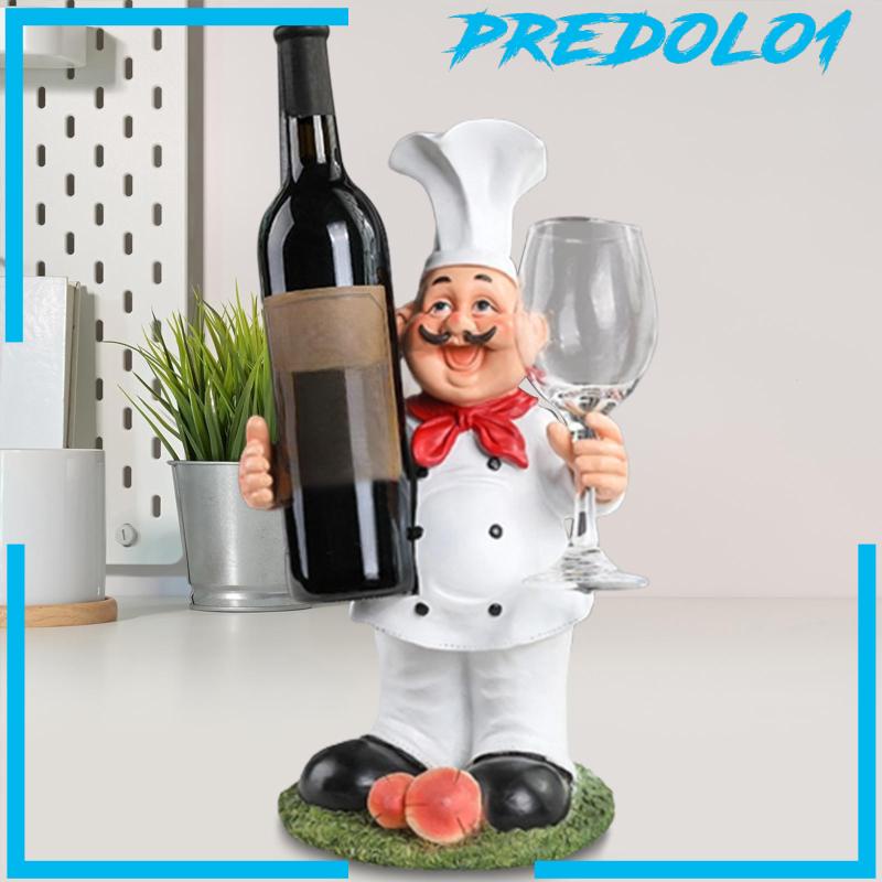 [Predolo1] Holder Botol Tabletop Bahan Resin Kreatif Untuk Dekorasi Rumah Dapur