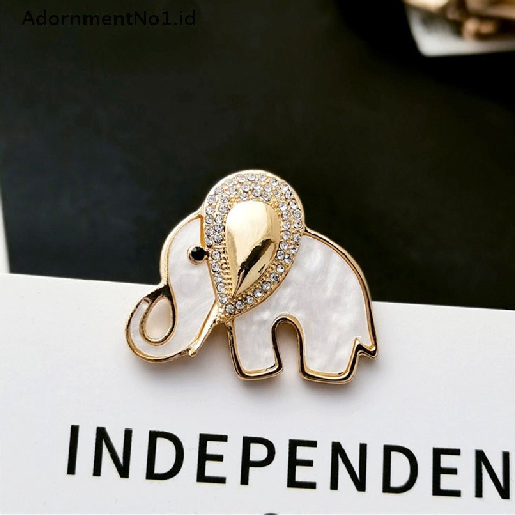 [AdornmentNo1] 1pc Bros Gajah Kecil Lucu Wanita Dan Pria Unisex Brooch Pin Perhiasan Hewan [ID]