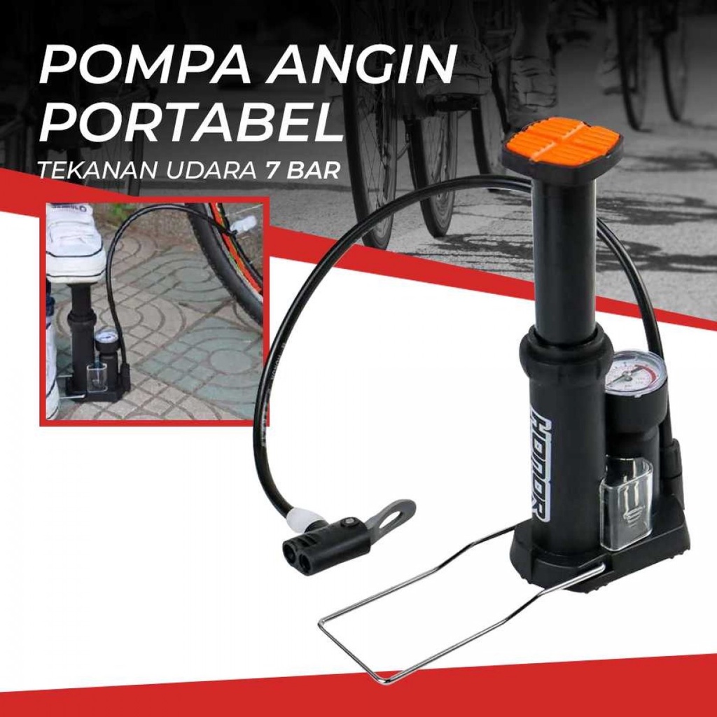 Honor Pump High Pressure Portable Pompa Angin Balon Bola Serbaguna