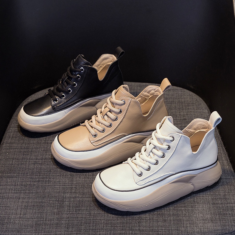 COD POS 379 Sepatu Sneakers Boots Tali Wanita Elegan