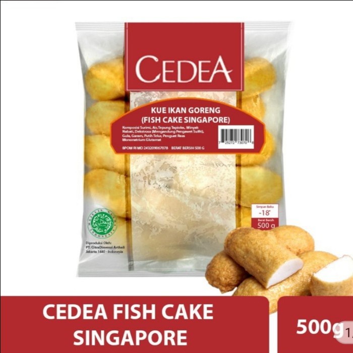 

CEDEA FISH CAKE SINGAPORE 500 GR (FROZEN FOOD)