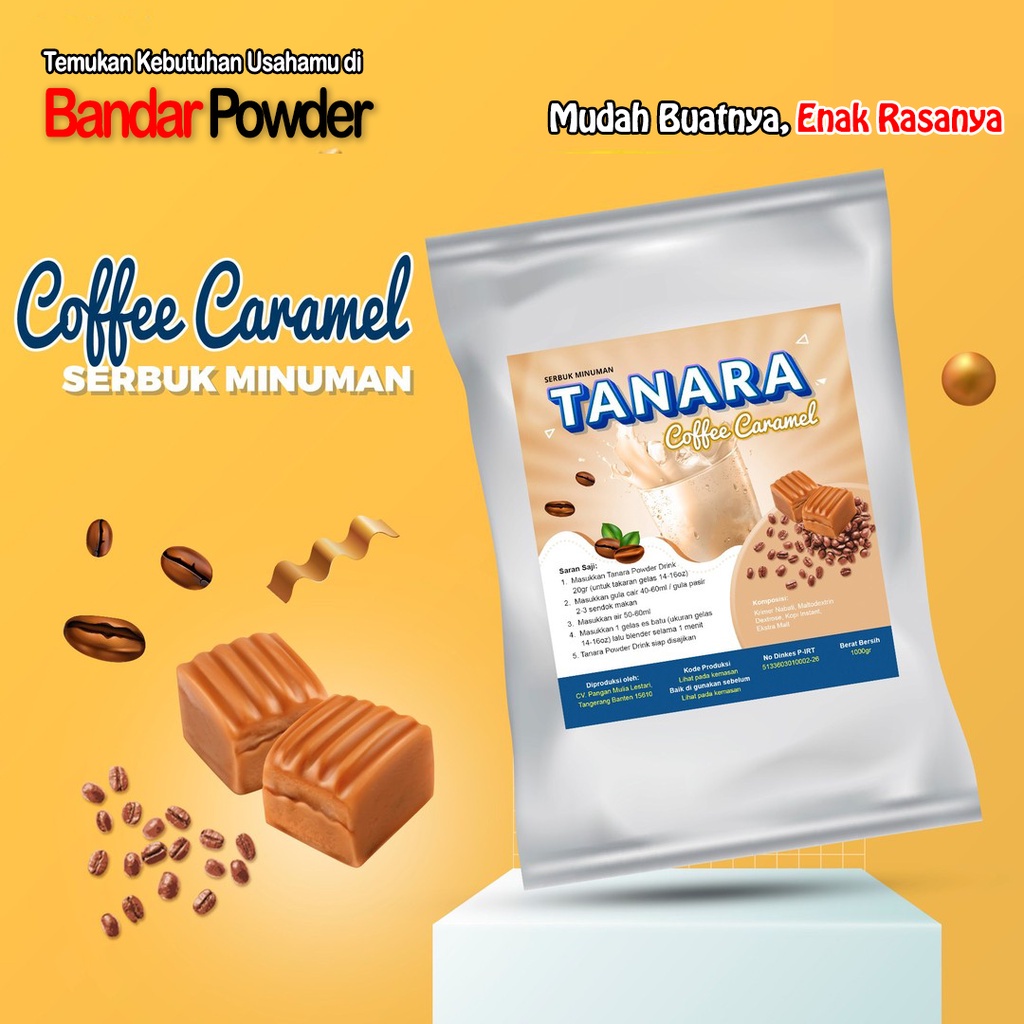 

[Ready Stock]Cod Bubuk Minuman Coffee Caramel 1kg - Serbuk Minuman Tanara - Bandar Powder