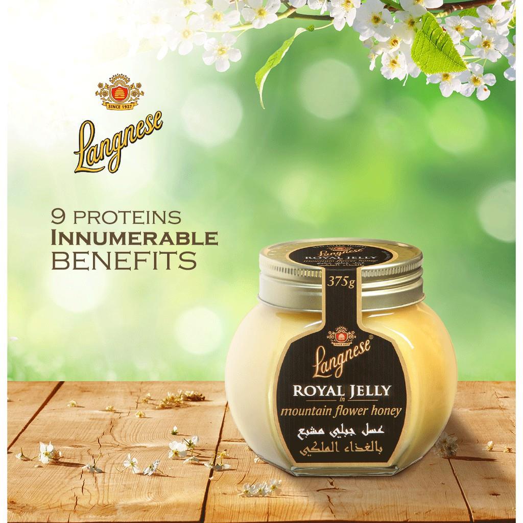 Langnese Royal Jelly Mountain Flower Honey 375 gr - Madu Royal Jelly