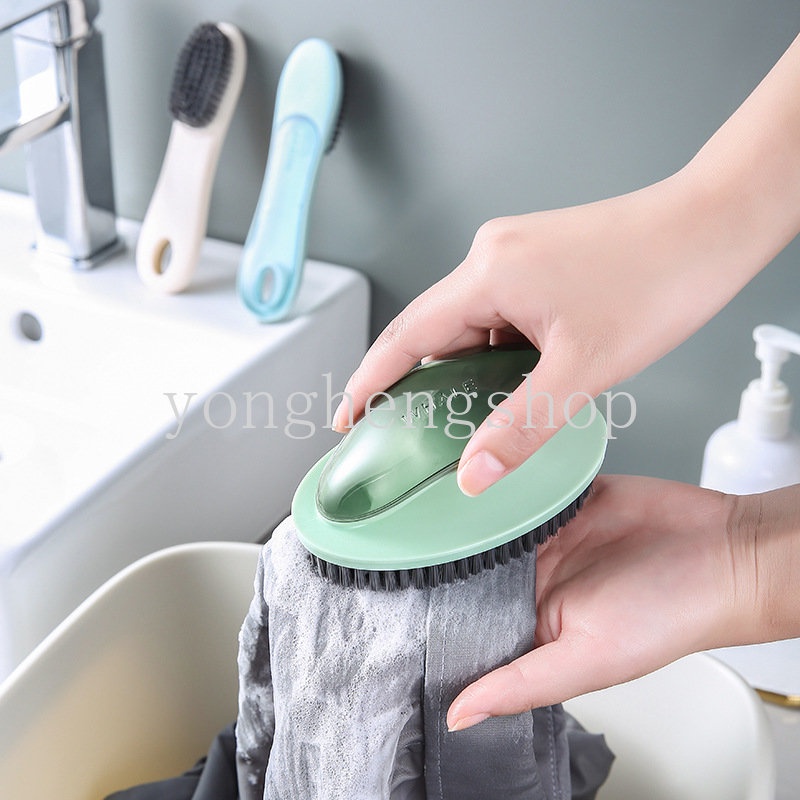 Kreatif Sikat Sepatu Gagang Panjang Berbulu Lembut Laundry Brushes Rumah Tangga Multifungsi Sikat Pembersih Pakaian Alat Cuci Sneaker Boot Shoes Cleaner