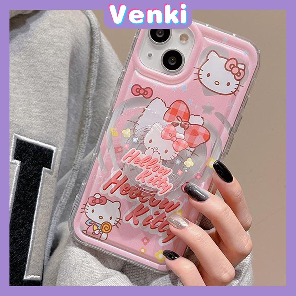 Case For iPhone 11 Soft TPU Clear Jelly Airbag Case With Stand Cute Cartoon Camera Protection Shockproof For iPhone 14 Plus 13 12 11 Pro Max 7 Plus X XR