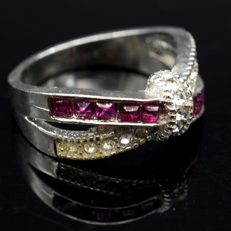Aksesoris Perhiasan Fashion Goldkingdom Ready Stock Perhiasan Cincin Berlian Amethyst Fashion.