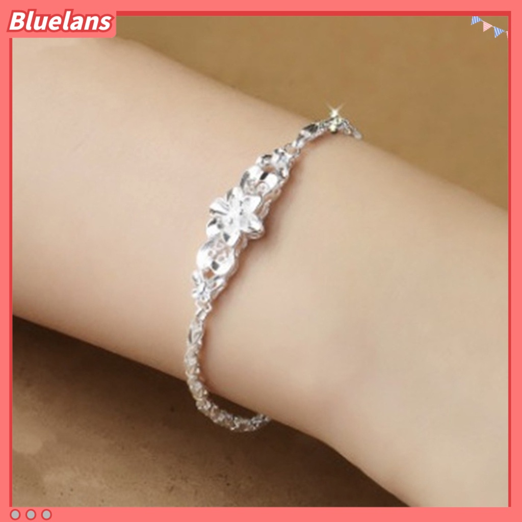 {In Stock} Wanita Bunga All-match Rantai Adjustable Elegan Bangle Gelang Perhiasan Aksesori Untuk Hari Valentine