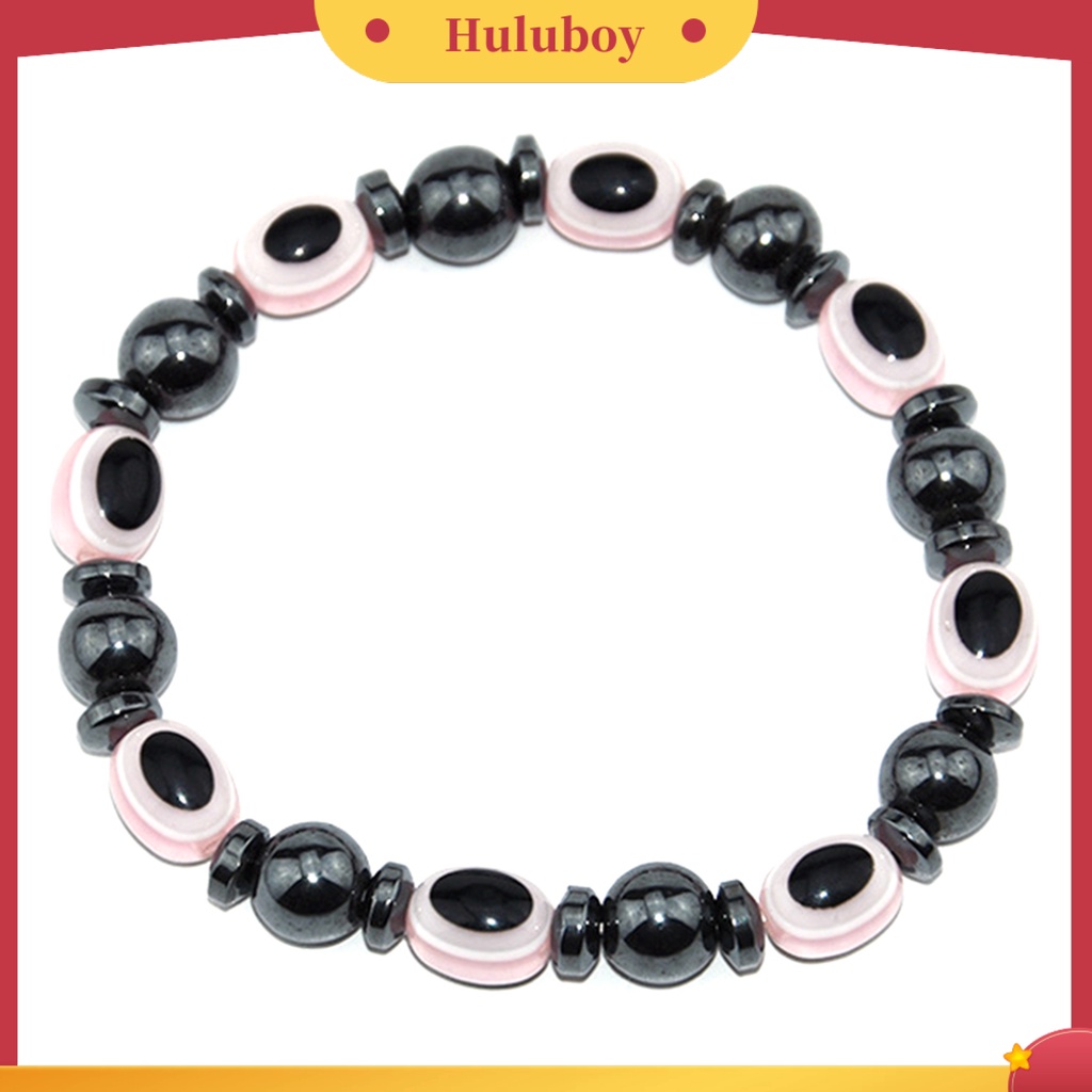 {Ready Stock} ic Gelang Unisex Menurunkan Berat Badan Hematite Eyes Healing Beads Stretch Bangle