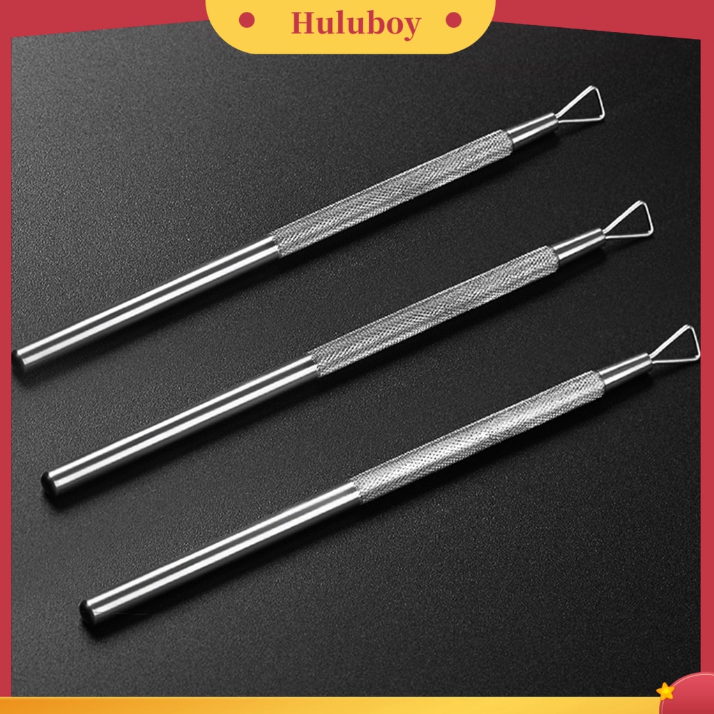 {In Stock} Pendorong Kuku Padat Anti-Slip Stainless Steel Gel Polish Removal Cleaner Tools Untuk Manicure