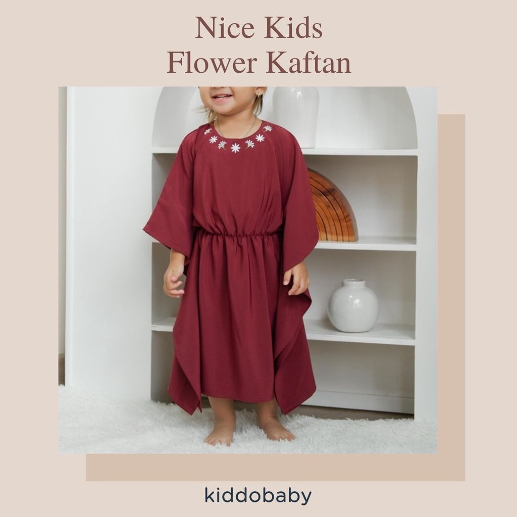 Nice Kids Flower Kaftan | Baju Muslim Anak