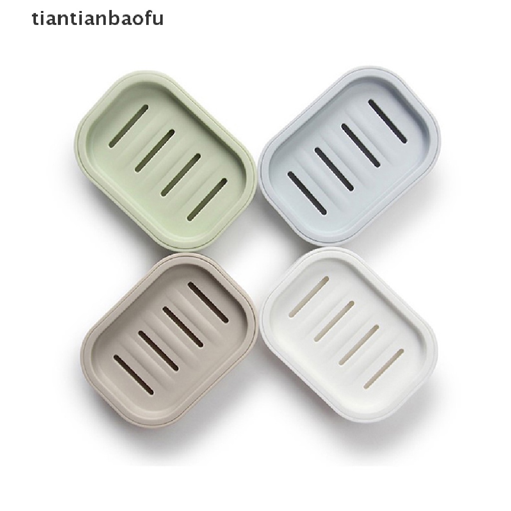 [tiantianbaofu] Double Layer Bathroom Dish Plate Case Rumah Shower Travel Hiking Holder Rak Sabun Butik