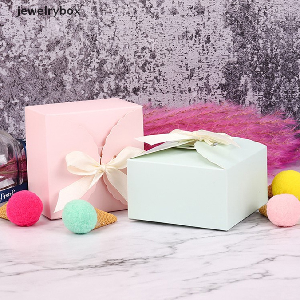 [jewelrybox] 5pcs Warna Paper Candy Box Gift Bag Kemasan Kado Pernikahan Paper Box Kecil Butik