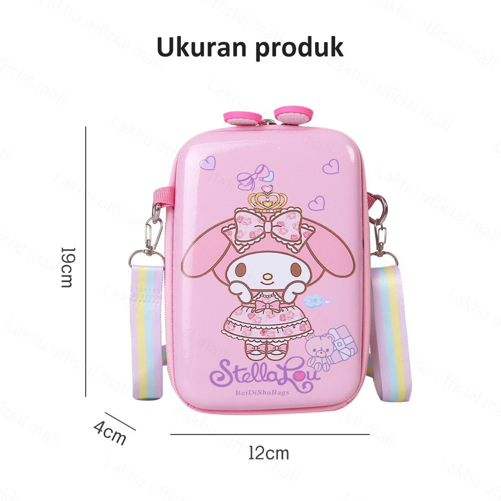 Lakhu Tas Selempang Anak Sling Bag Hardcase Perempuan Lucu