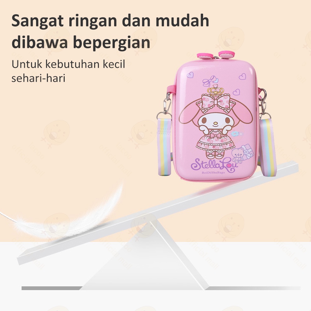 Lacoo Tas anak perempuan Tas selempang anak cewek Sling bag hardcase fashion